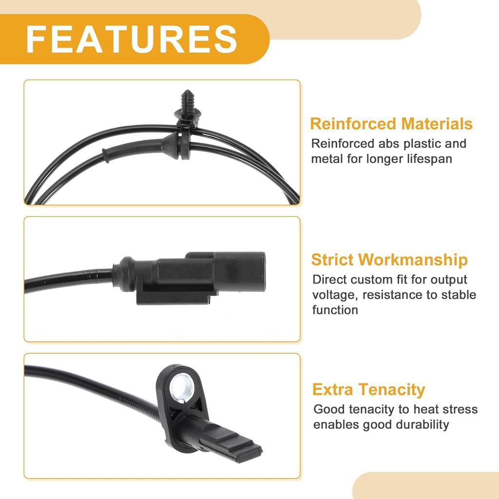 ABS Wheel Speed Sensor No.CB5Z2C204A Front Left Right ABS Sensor Anti-Lock Braking System Sensor for Ford Explorer 2011-2012