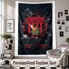Wall Hanging Tapestry With Custom Name & Text, West Bromwich Albion FC Decorative Tapestry For Bedroom
