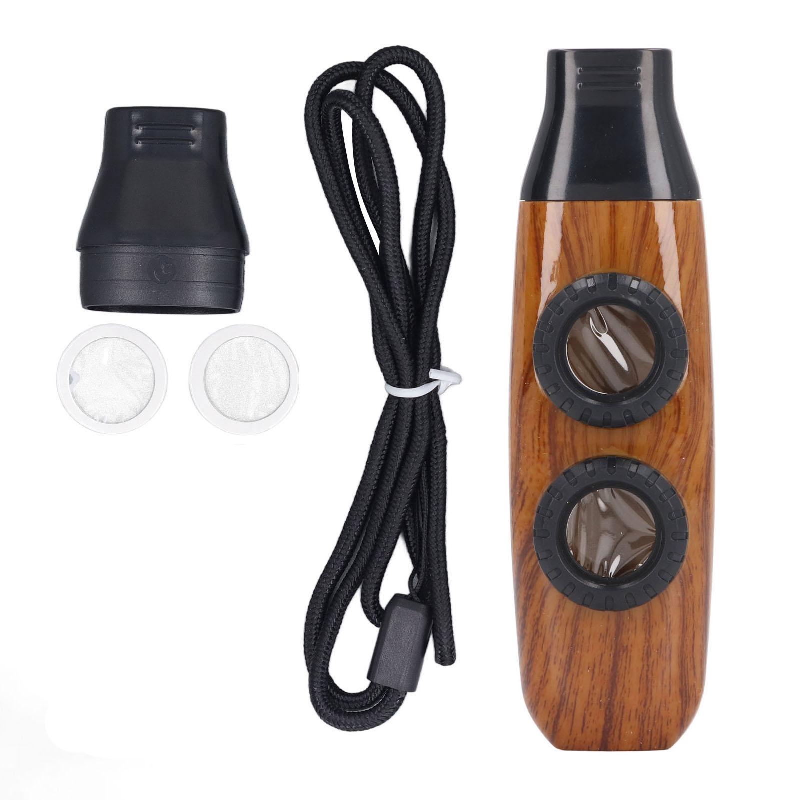 

Kazoo Flute Dual Hole Flute Adjustable Musical Wind Instrument with Diaphragm for Playing Performance Kazoo Flute Instrument