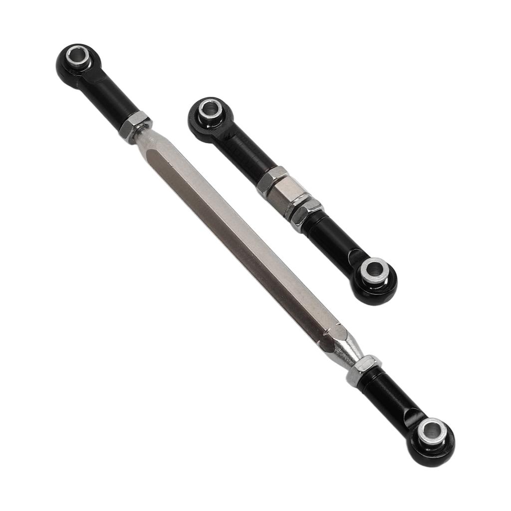 Metal Upgraded Servo Link Rod Steering Pull Rod for MN D90 MN91 MN96 MN99S RC Car PartsBlack