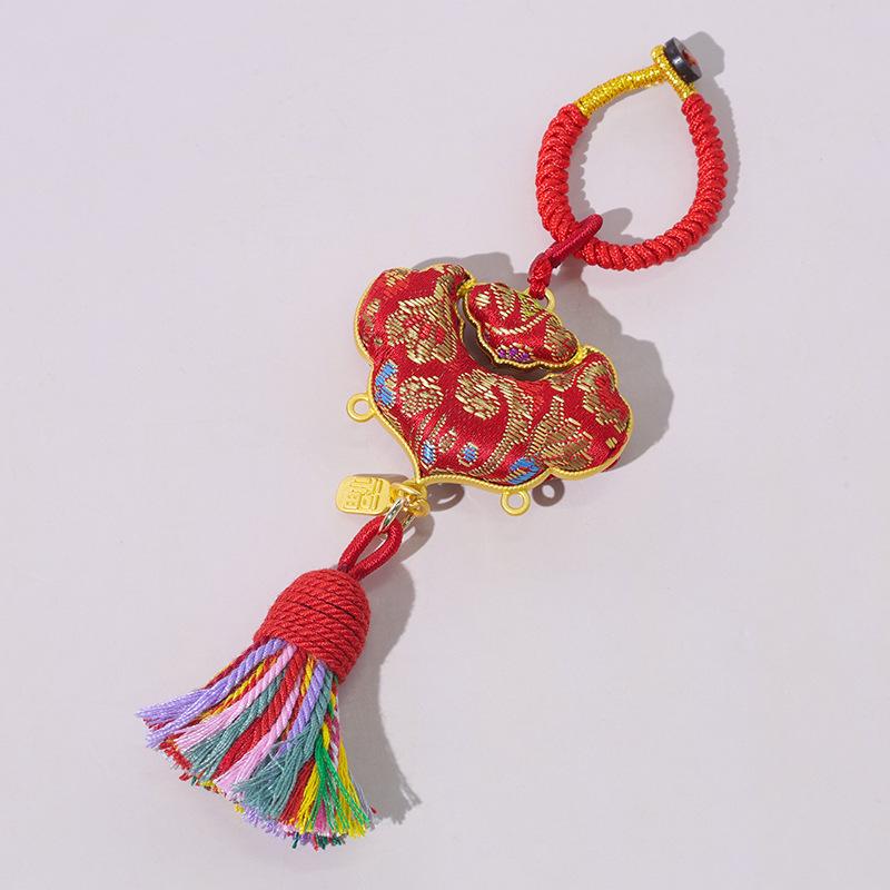 Ancient Style Gourd Peace Lock Pendant - Chinese Lapel, Car  Bag Ornament -  Get Rich Immediately  Gift