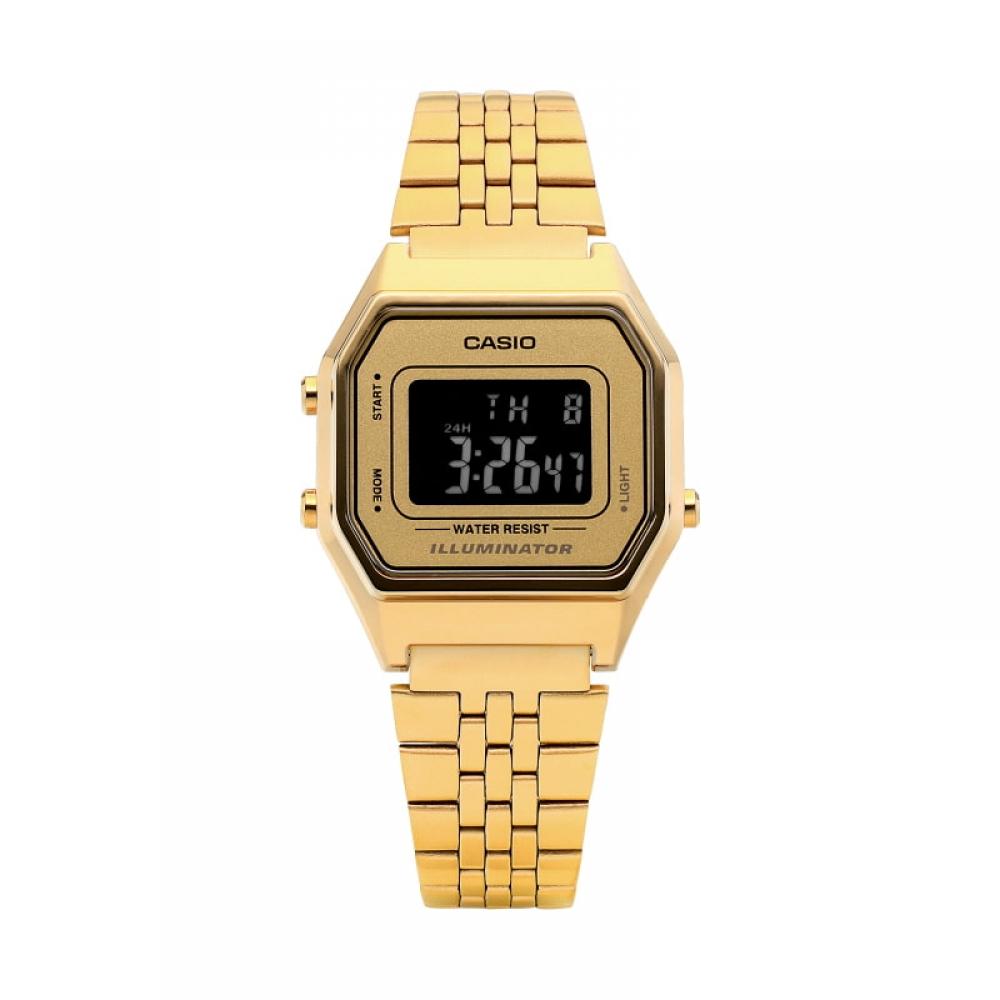 Casio La680wga 9bdf  La680wga 9b  Digital Square Vintage Retro Public Metal Watch
