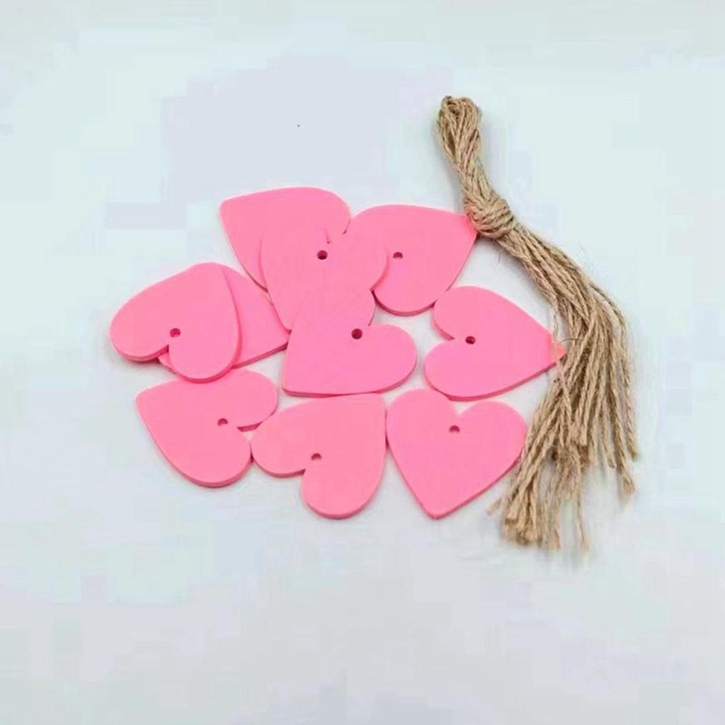 20x Painted Tags Hanging Craft diy Decorations Multicolor
