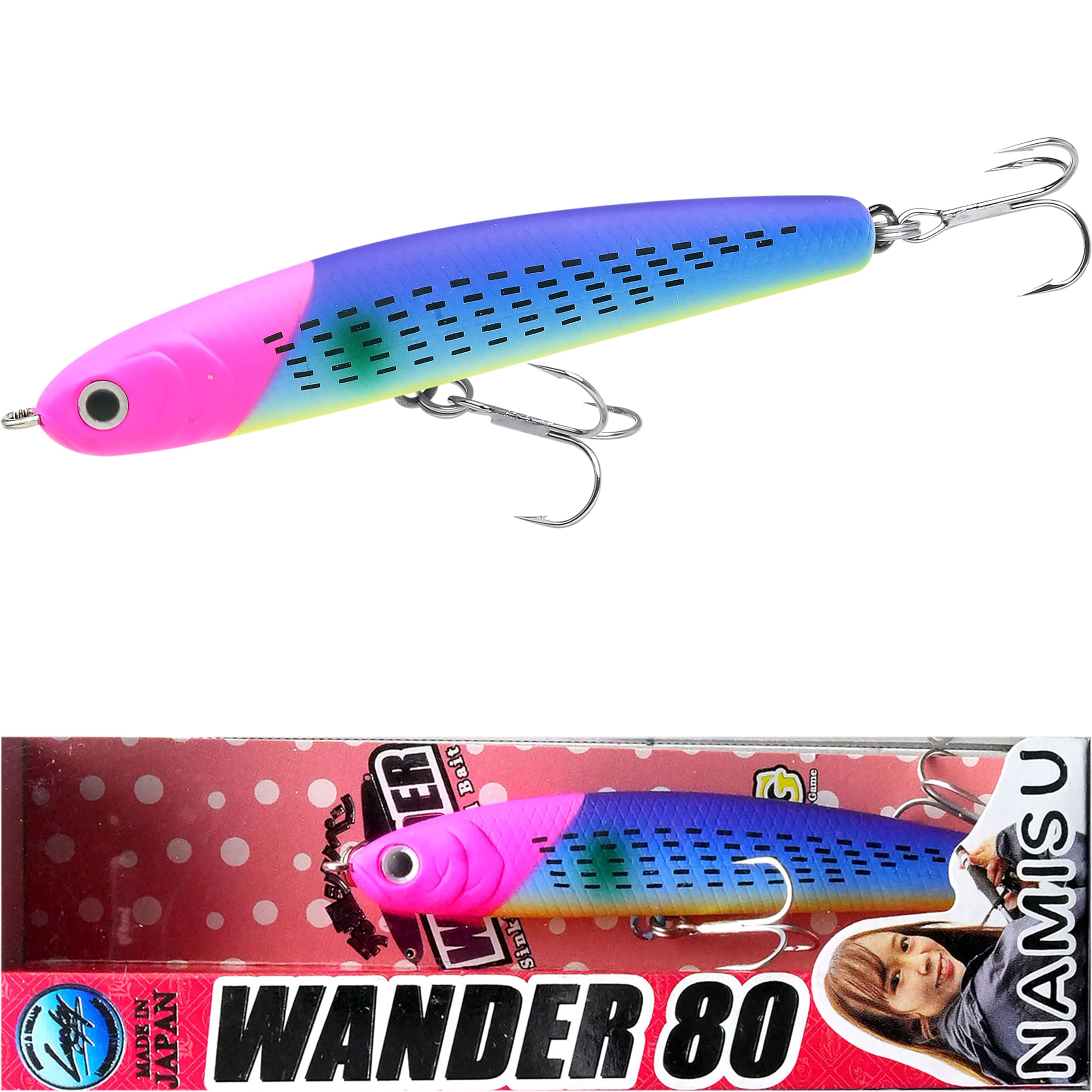 

Lucky Craft Wonder 80 Цвет коллаборации Namisu LUCKY CRAFT ESG Приманка для морской рыбалки тонущая Морской окунь и Камбала Nami - Приманка, Воблер, Окунь,