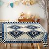 Geometric Pattern Rectangle Table Cloth for Table Decor Holiday Party Waterproof Reusable Tablecloth for Table Kitchen Dining
