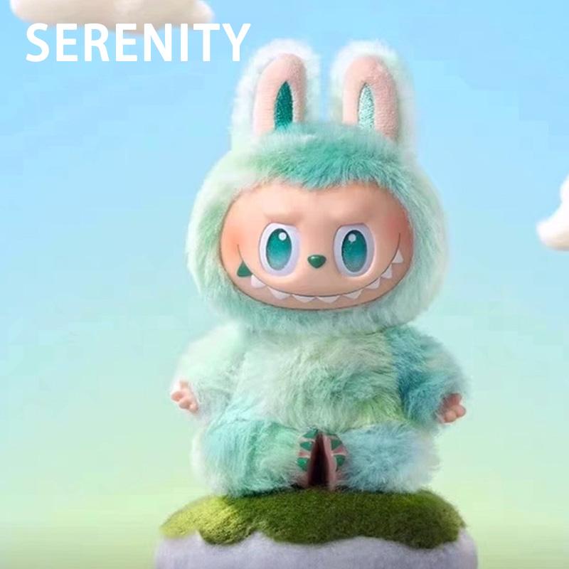 For Labubu Heartbeat Macaron Enamel The Monsters Face Blind Box Pvc Figurine Tabletop Ornament Kawaii Doll Birthday Gift