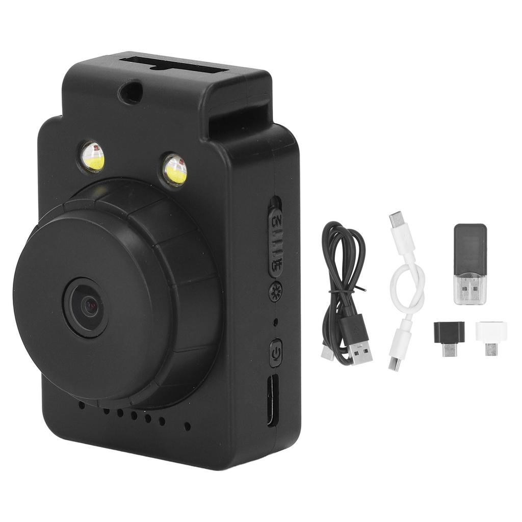 Tragbarer Videorekorder 2K 1,5-Zoll-Farbbildschirm 180 Grad drehbar 120 Grad Weitwinkelobjektiv Bewegung