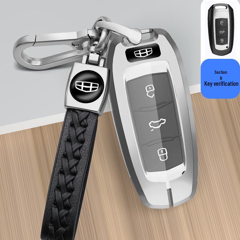Geely Key Case for Xingrui, Bin Yue, Borui, Binrui GL, Emgrand GS, Vision X6, Xingyue L - Protective Car Key Shell