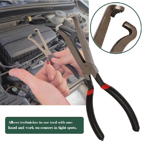 Electrical Disconnect Pliers, Spark Plug Disassembly Pliers for Remove Locking Push Tab Style Electrical Connectors Air Flow Sensors Fuel Injectors
