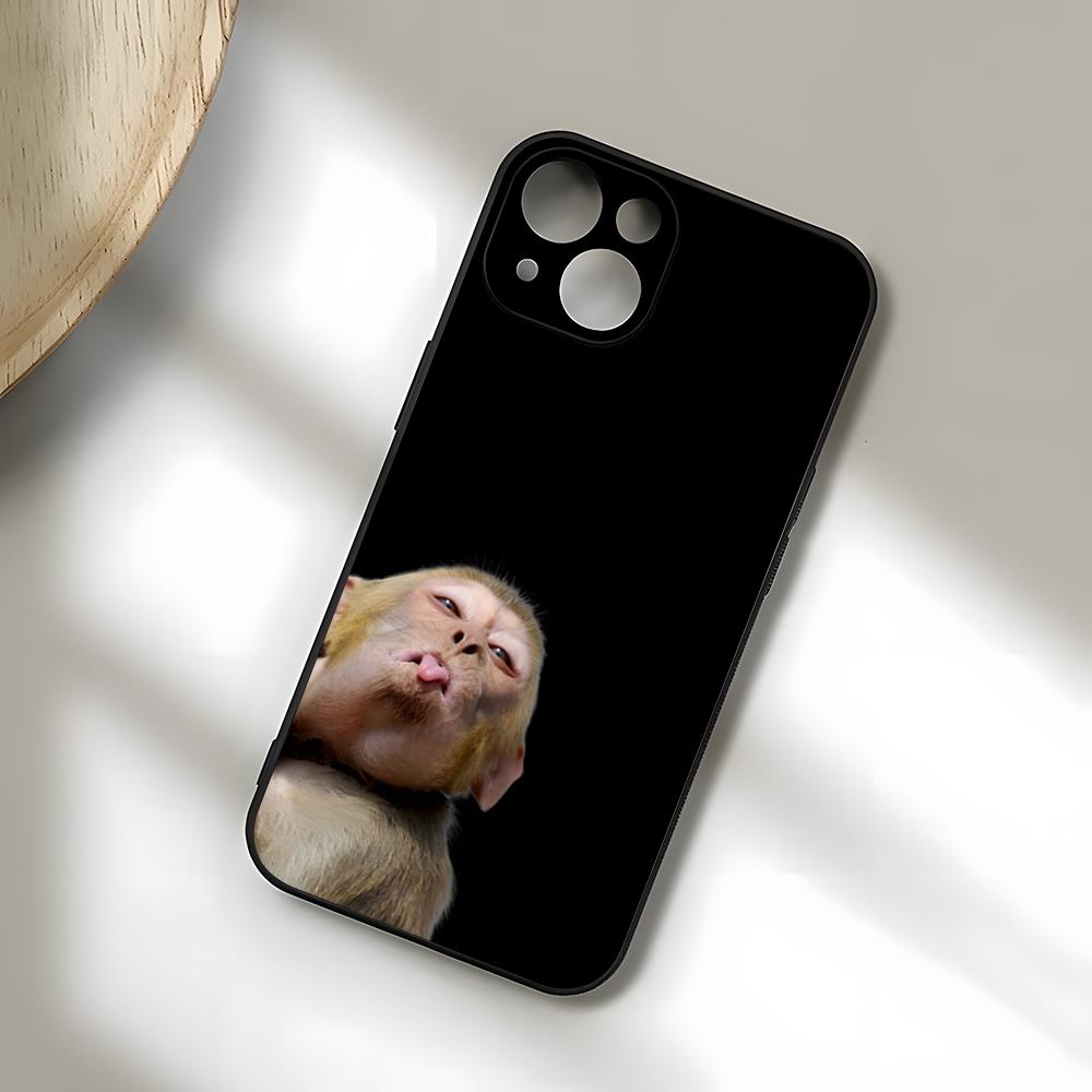 Funny Monkey Phone Case For IPhone 17 Pro Max 15 Pro 16 14 Plus 12 13 Mini 11 Pro Shockproof Soft Cover
