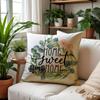 4Pc Country Style Pillowcases, Spring Floral And Checkered Truck Vase Prints, With Zippered Closure For Country Style Pillowcase
