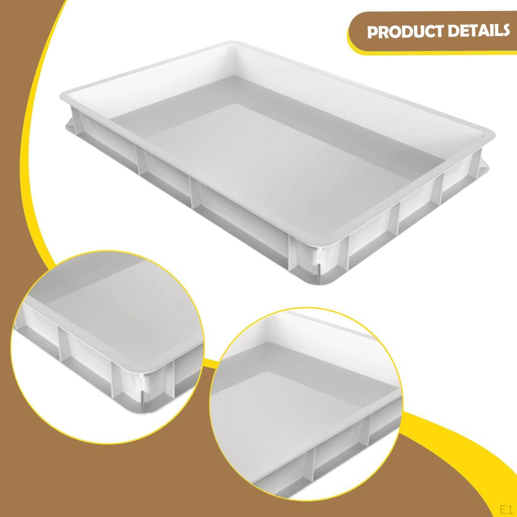 Fermentation Box Baker's Container Storage Bin Fruit Tray with Rounded Edges for Easy Cleaning