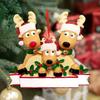 Beautiful Resin Christmas Reindeer Ornaments Set Of Handcrafted Holiday Decor Items