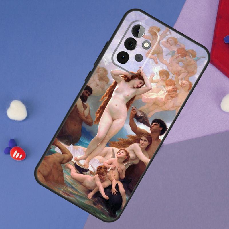 Art Painting Birth Of Venus Case For Samsung Galaxy A52 A53 A33 A13 A34 A54 A14 A35 A55 A15 A56 A36 A26 A16 A06 A22 A32