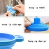 10Pcs Foldable Car Engine Funnel Silicone Liquid Funnel Washer Fluid Change Portable Car Engine Oil Change Funnel Car Accessories