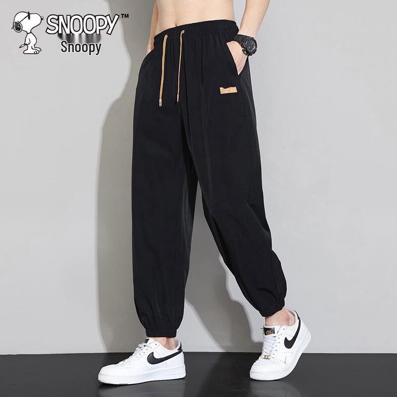 Snoopy Men s Summer Ice-Feel Breathable Tapered Pants XL