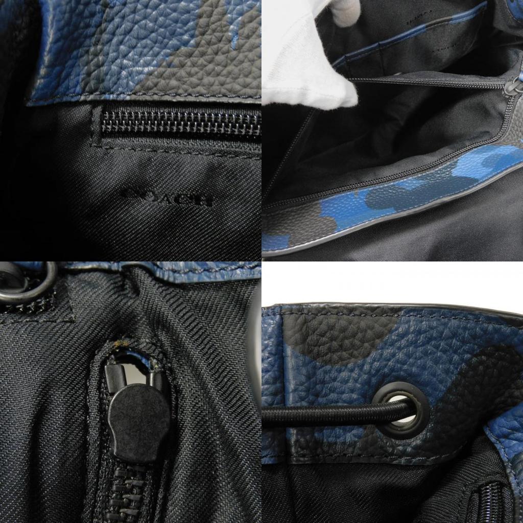 Gebrauchter Manhattan Printed Daypack 9726 (72056, 7927) in Navy Camouflage mit geprägtem Logo Blau für Herren aus Japan