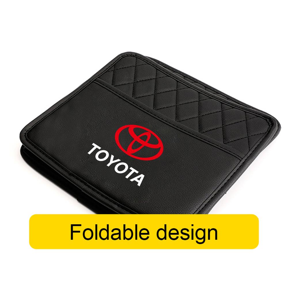 Car Backseat High Quality Leather Storage Bags Hanging Organizer Box For Toyota Corolla Yaris Aygo Prius RAV4 CHR Camry Avensis