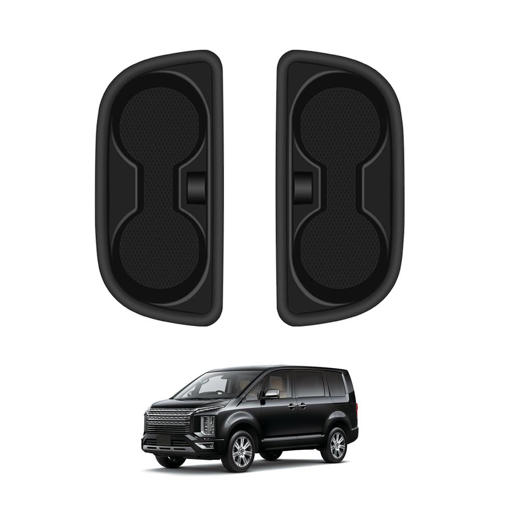 Temiry Delica D5 3rd Row Silicone Cup Holder Rubber Shock Absorbing Interior Custom Accessories Cover, Mat, Parts, Parts,