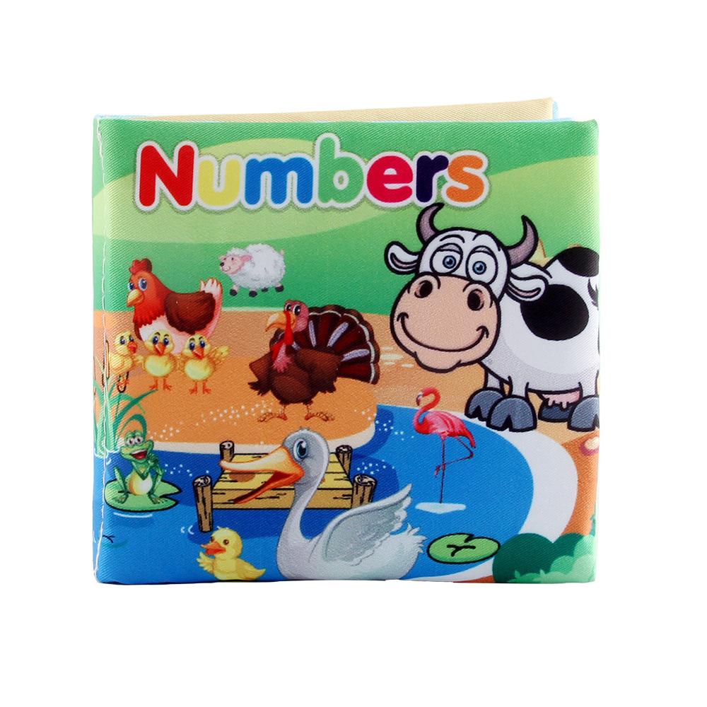 Resources Children'S Baby Cognitive Cloth Book Intellectual Toys Early Education Can'T Tear English Marine Animal Palm Book