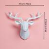 Home Decor Decorative Resin Elk Head Deer Head Wall Mount Animal Holder Wall Hanger Statue Animal Shapedat Hook Hanging Rack