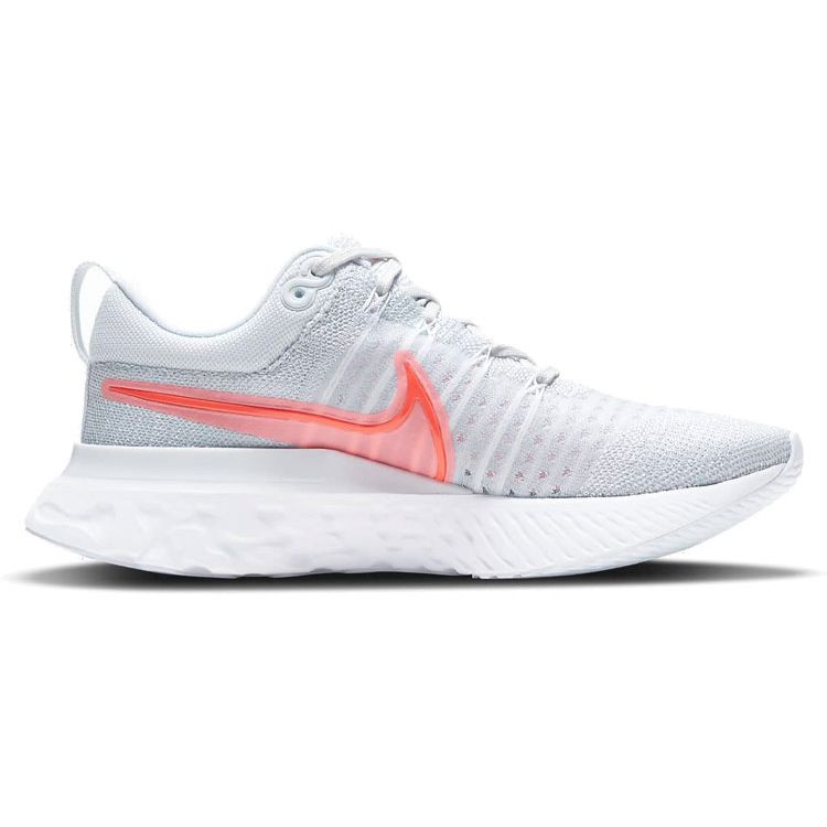 Nike Wmns React Infinity Run Flyknit 2 White Bright Crimson Women's Running Shoes CT2423-004