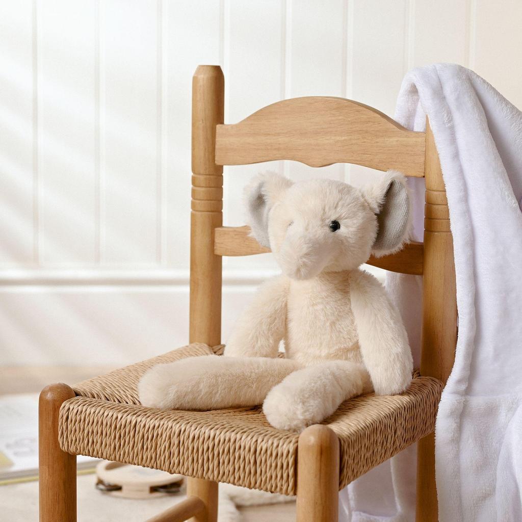 Ellie The Plush Long Leg Cream Elephant 35 cm