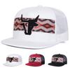 Unisex Bull Head Embroidery Hip-Hop Net Hats Spring Summer Adjustable Casual Snapback Baseball Caps Outdoor Sunscreen Hat