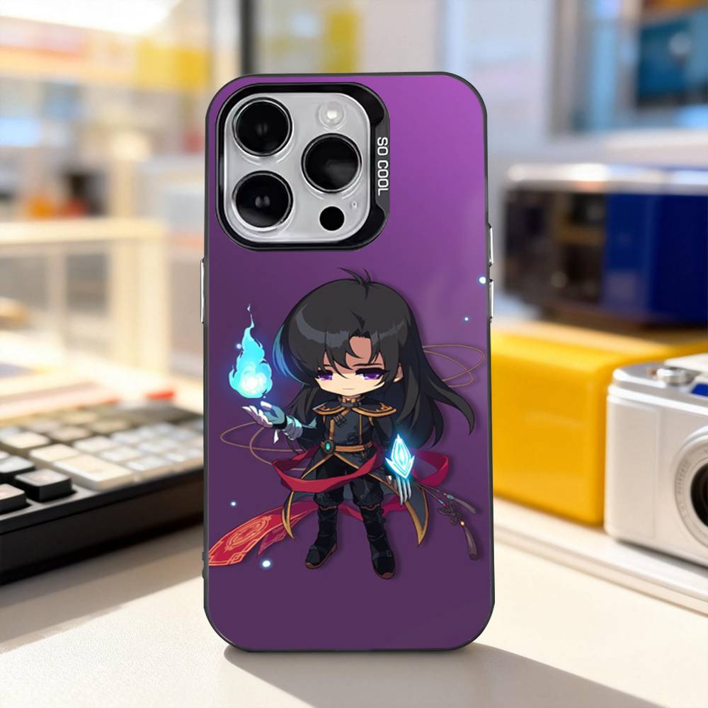 Cute M-Maplestory Game Phone Case For iPhone 17,16,15,14,13,12,11,Pro,XS,Max,Plus,Mini,SE4,E IMD Matte Black