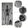 1pc Halloween Decoration Spider Witch Bat Skull Door Curtain Ghost Festival Black Lace Curtain Home Party Decoration