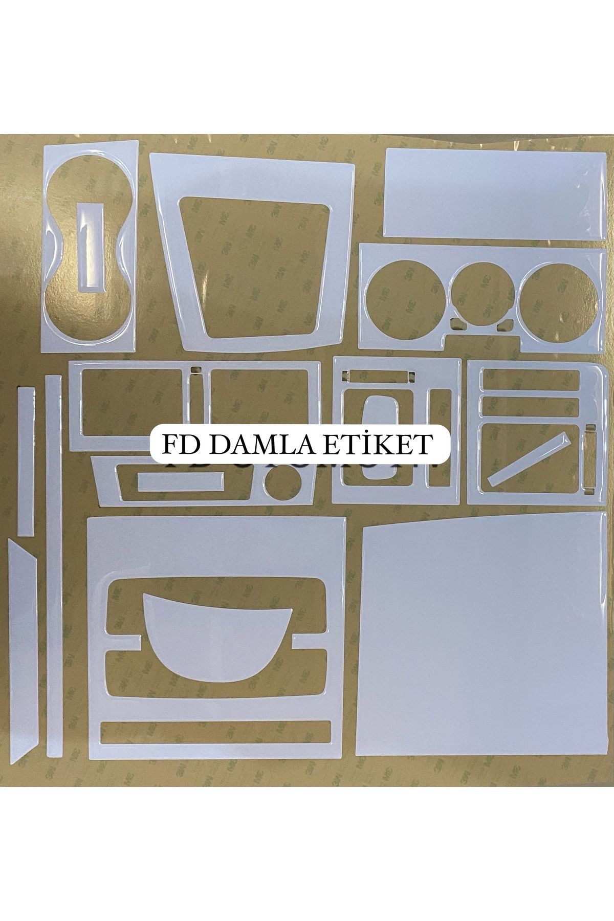 

Fiat Albea 2005 - 2012 Torpido, Konsol, Trim, Göğüs Maun Kaplama Beyaz Renk Özel Dizayn