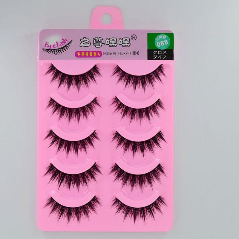 Lactacia - Set of 5 Pairs: Volume Crisscross False Eyelashes