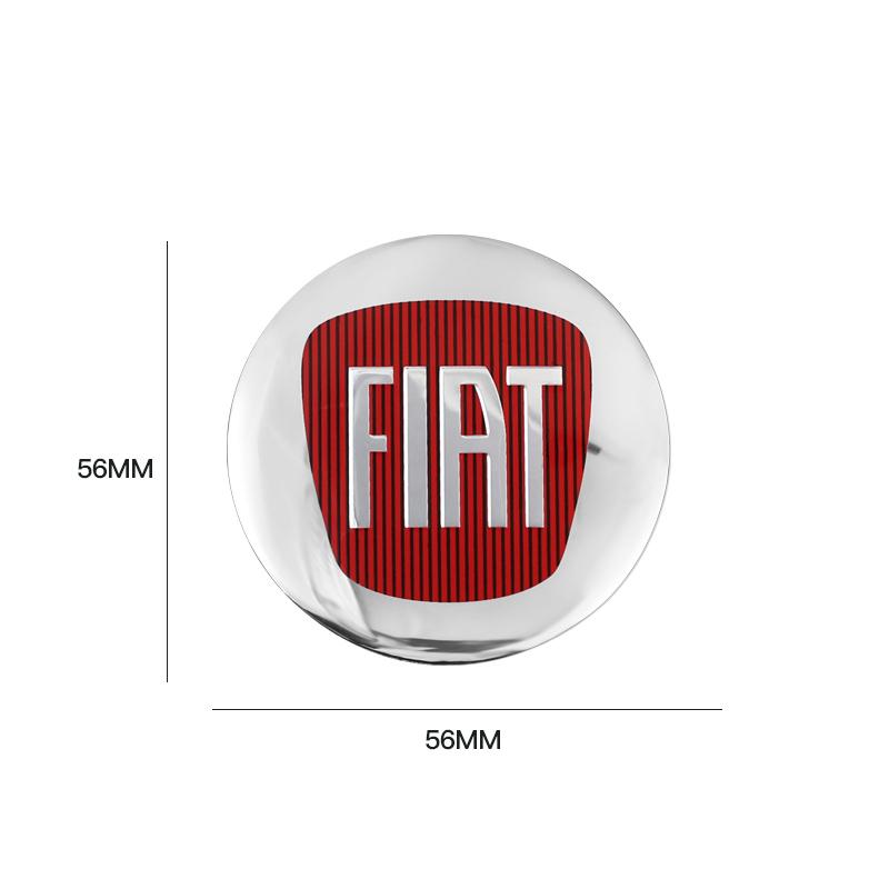 4Pcs 56mm Car Emblem Wheel Center Hub Caps Stickers For FIAT Abarth 500 Tipo FR Panda Argo Freemont Viaggio Bravo Punto Doblo