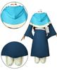 [NOKIJP] Marsil Cosplay Costume with Wig, Dungeon Meshi Cosplay, Marsil Cosplay One-Piece Dress, Dungeon Meshi Cosplay Costume for Adults, School Fest