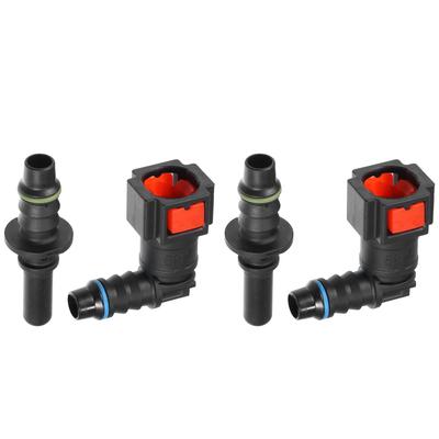 ABSOPRO Araba Yakıt Hattı Hortumu Hızlı Bağlantı Konektörü Kiti 90 Derece 5/16" 7.89mm