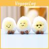 Boiled Egg Plush Doll Cartoon Keychain Bag Decoration Pendant Gift Cute Toy