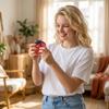 Jouet à presser Forme Tomate Doux Montée Lente Soulagement du Stress Jouet Sensoriel pour l'Exercice des Mains et la Relaxation
