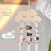 A Personal, Handmade DIY Cloud-shaped Wooden Hairpin Storage Box, Featuring 6 Storage Lines To Conveniently Store Hairpins