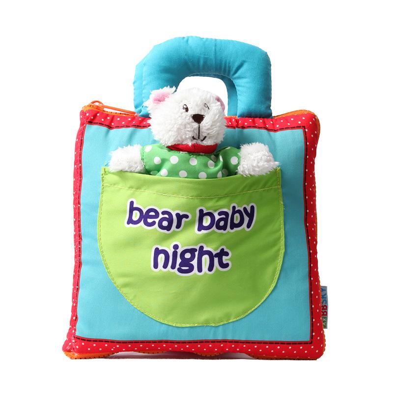 Little Bear 3D Cloth Book: Infant Early Education & Bedtime Storybook
