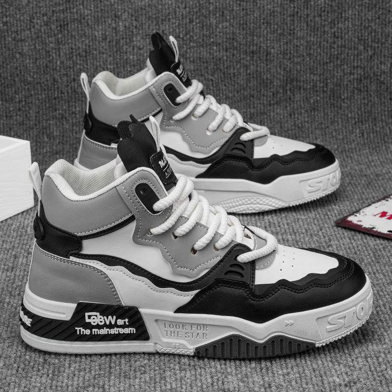 2025 New Cotton Shoes Men's Casual Sports Shoes High-top Trendy Casual Shoes Winter Velvet Thickened Warm Cotton Boots