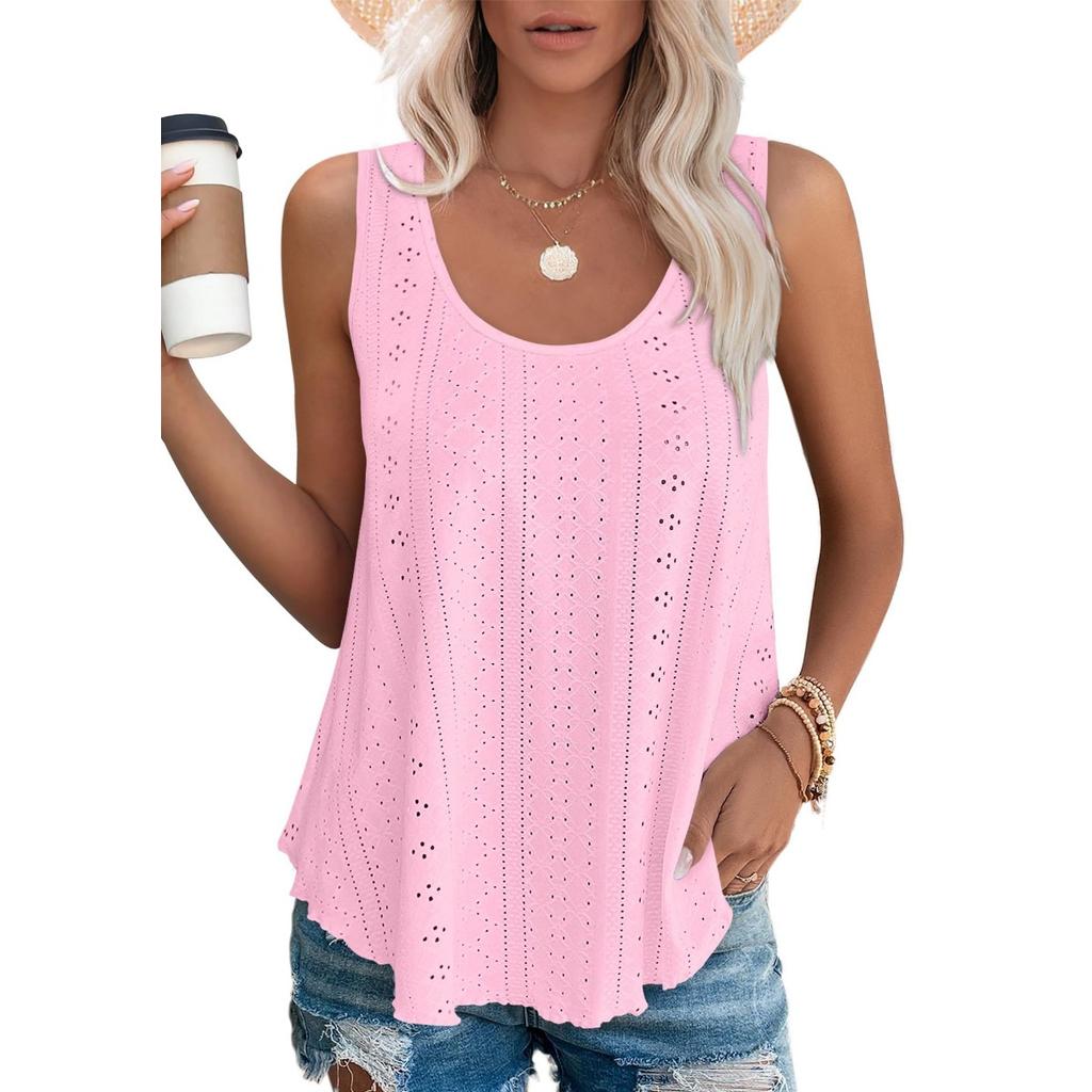 Round Neck Loose Sleeveless T-shirt Tops, Undershirts Women