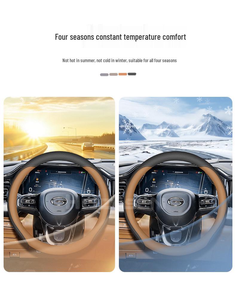 Trumpchi GS8 Nappa Leather Anti-Slip Ultra-Thin Steering Wheel Cover