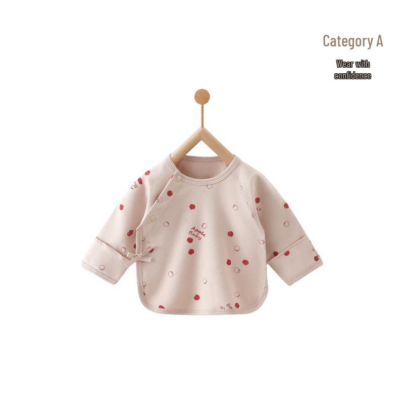 Neugeborenes T-Shirt aus reiner Baumwolle ohne Etikett – Frühling/Herbst Stil