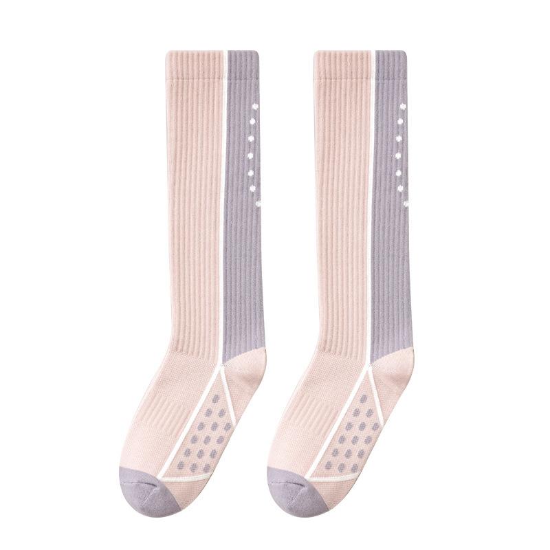 Long Socks Pure Cotton Fitness Running Skipping Rope Sports Socks Indoor Pilates Yoga Socks Pressure Thin Calf Socks