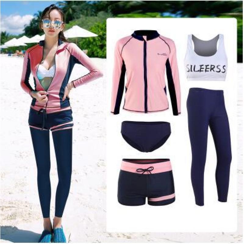 Women's Quick-Dry Two-Piece Snorkeling Wetsuit with Sun Protection and Jellyfish Guard