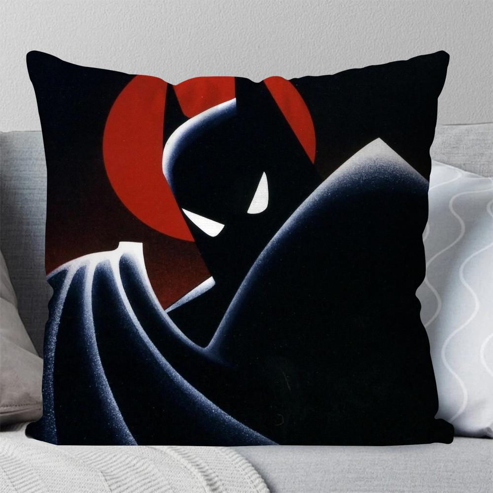 Cartoon COOL B-Batman Pillow Case Square Pillow Bedroom Sofa Leisure Comfort Cushion Car Living Room Home Decoration 40X40