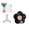 Flower Vinyl Record Supplies Set DIY Board Custom Diy Ornament with Craft Display Stand Design Personalized Birthday Anniversary Message