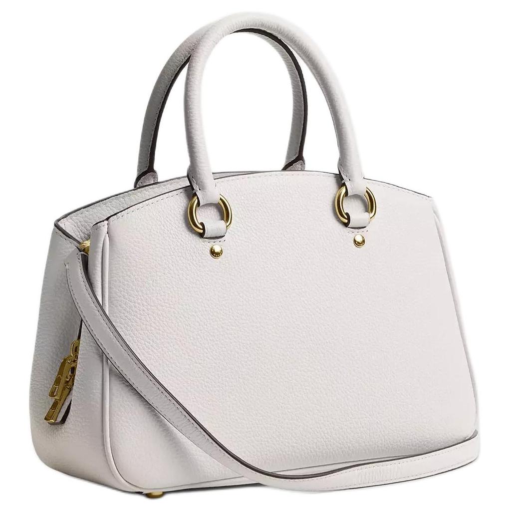Coach 29 Savannah Metal Hardware Pebble Leather Tote Shopping Bag Women Tote White CAL54-IMCHK