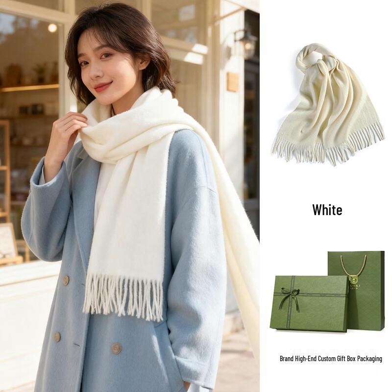 GUSKI Women's 100% Wool Autumn/Winter Scarf Shawl