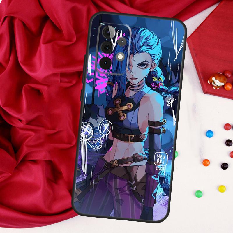 Jinx Arcane For Samsung Galaxy A26 A05 A06 A16 A54 A34 A14 A22 A32 A52 A55 A35 A15 A53 A13 A56 A36 Case
